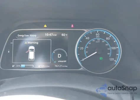 2020 Nissan Leaf Sl Plus 62 Kwh z USA, uszkodzony, nr VIN 1N4BZ1DP6LC307225